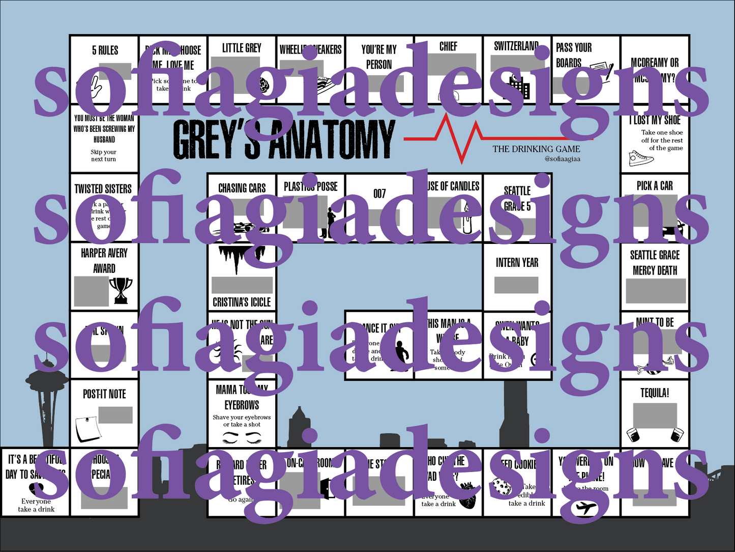 Grey's Anatomy Drinking Game
